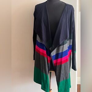 Lilla P Multicolor Striped Cardigan